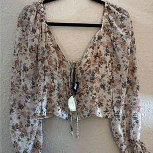 Floral Print Women's Top